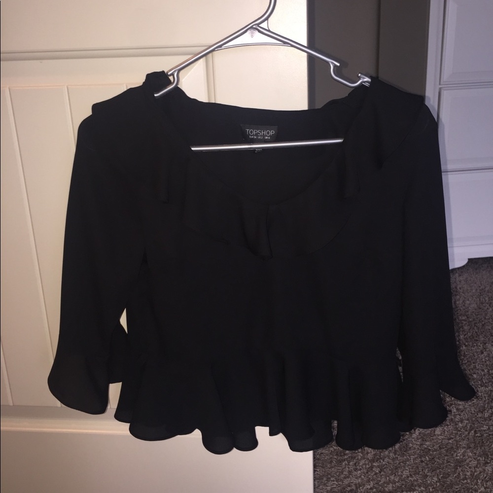 Top shop black blouse